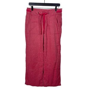 ❗️Prana Women’s Pants Stripe Wide Leg Size 6 Hiking Red